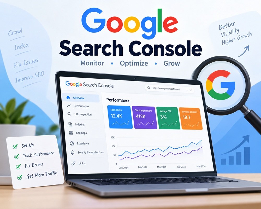 Google Search Console: Complete Guide to Setup, SEO Monitoring & Fixing Errors