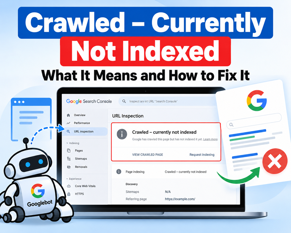 Crawled – Currently Not Indexed: What It Means and How to Fix It