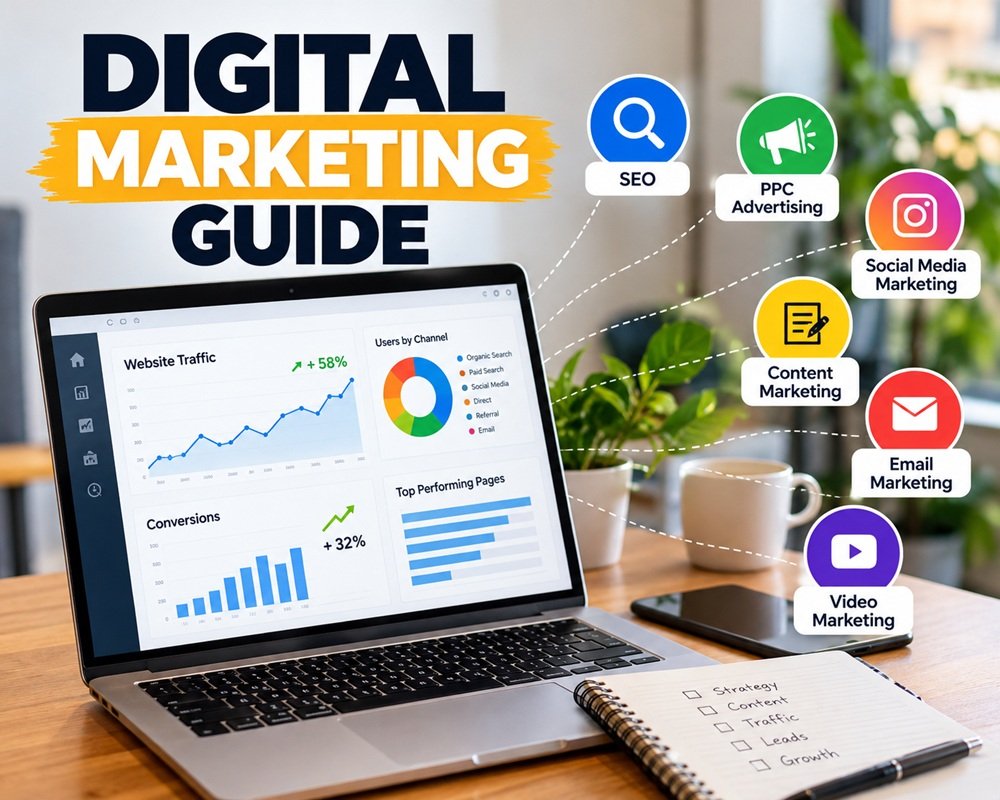 Digital Marketing Guide: What It Is, How It Works, and How to Get Started