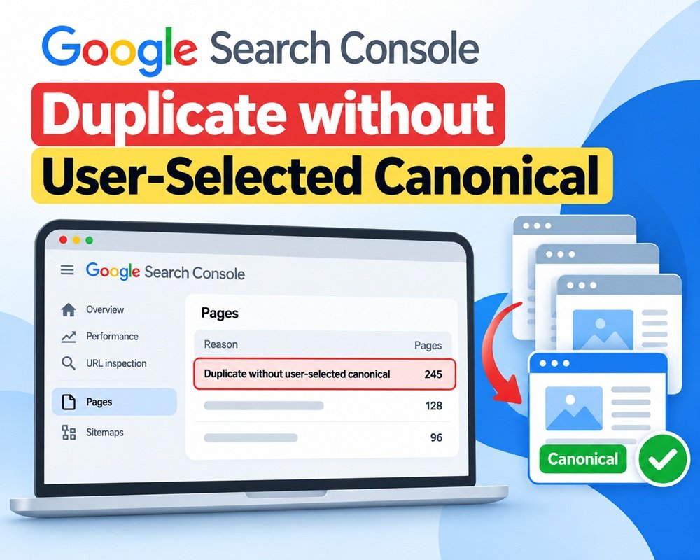 Duplicate without User-Selected Canonical: What It Means and How to Fix It